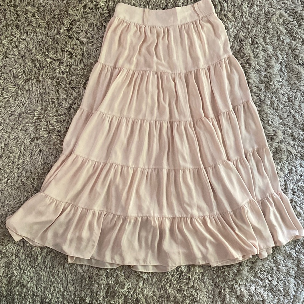 Vintage tiered prairie skirt